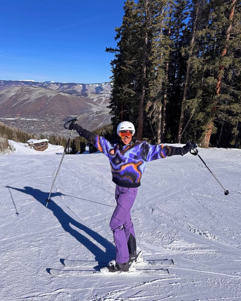 Lynn Ban durante sus vacaciones en Aspen