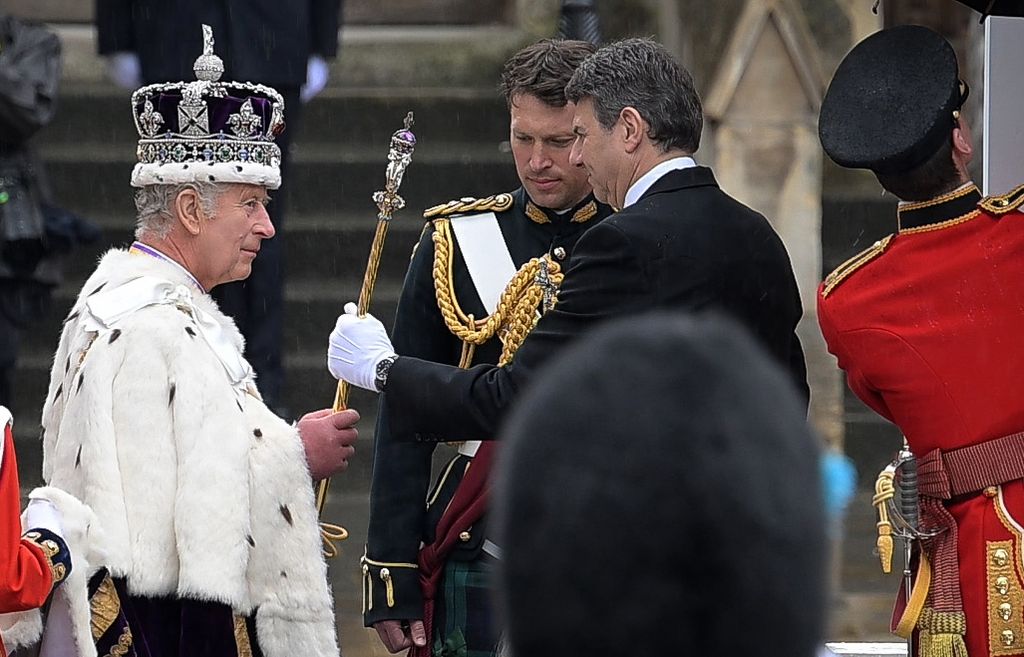 Johnny Thomspon con Carlos III 