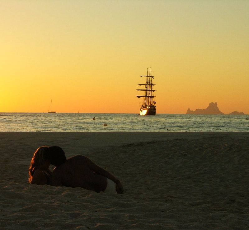 Ses Illetas Formentera atardecer