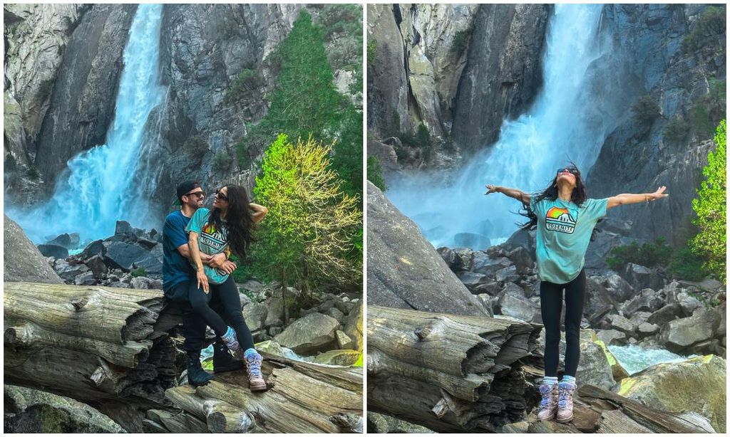 alejandra espinoza y su familia en el parque yosemite