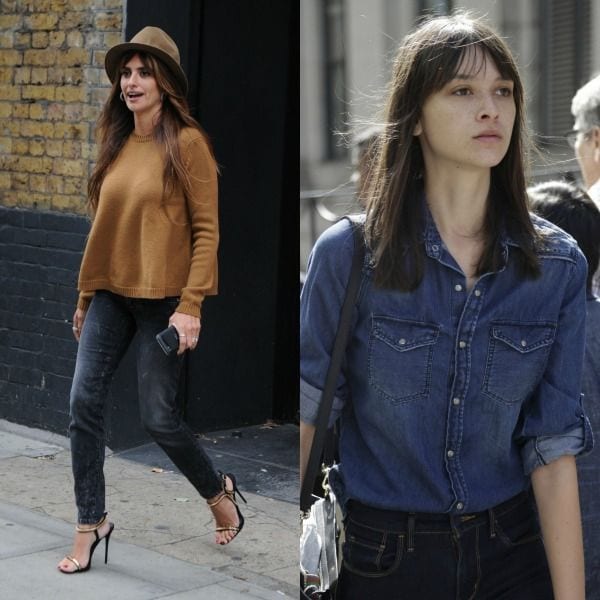 El double denim, o dos prendas vaqueras en dos tonos diferentes que se combinan.
