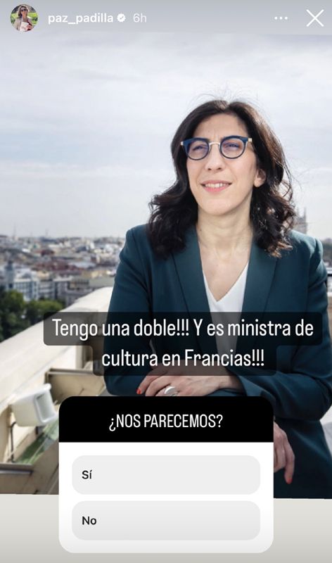 Paz Padilla encuentra a su doble ¡y es ministra en Francia!