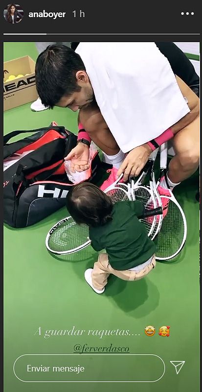 Fernando Verdasco y su hijo Miguel