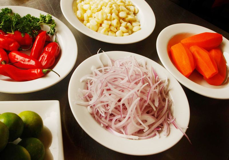 Ingredientes para cebiche