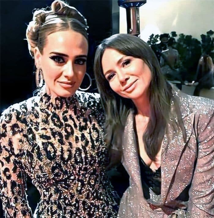 Adele con su entrenadora personal, Camila Goodis