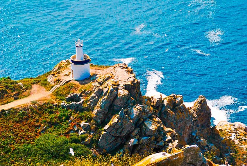 Faro en las Islas Cíes, Pontevedra