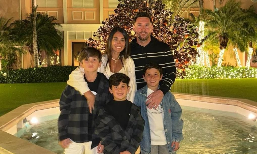 Lionel Messi, Antonela Roccuzzo y su familia