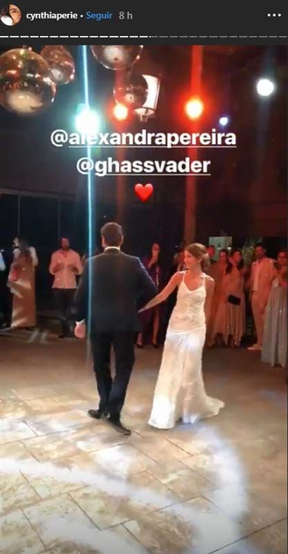 Bailes hasta el amanecer y un cambio de vestido: la divertida fiesta de boda de Alexandra Pereira