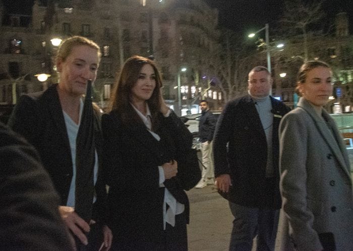 Monica Bellucci a su llegada a Barcelona