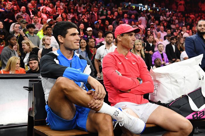 Carlos Alcaraz y Rafa Nadal