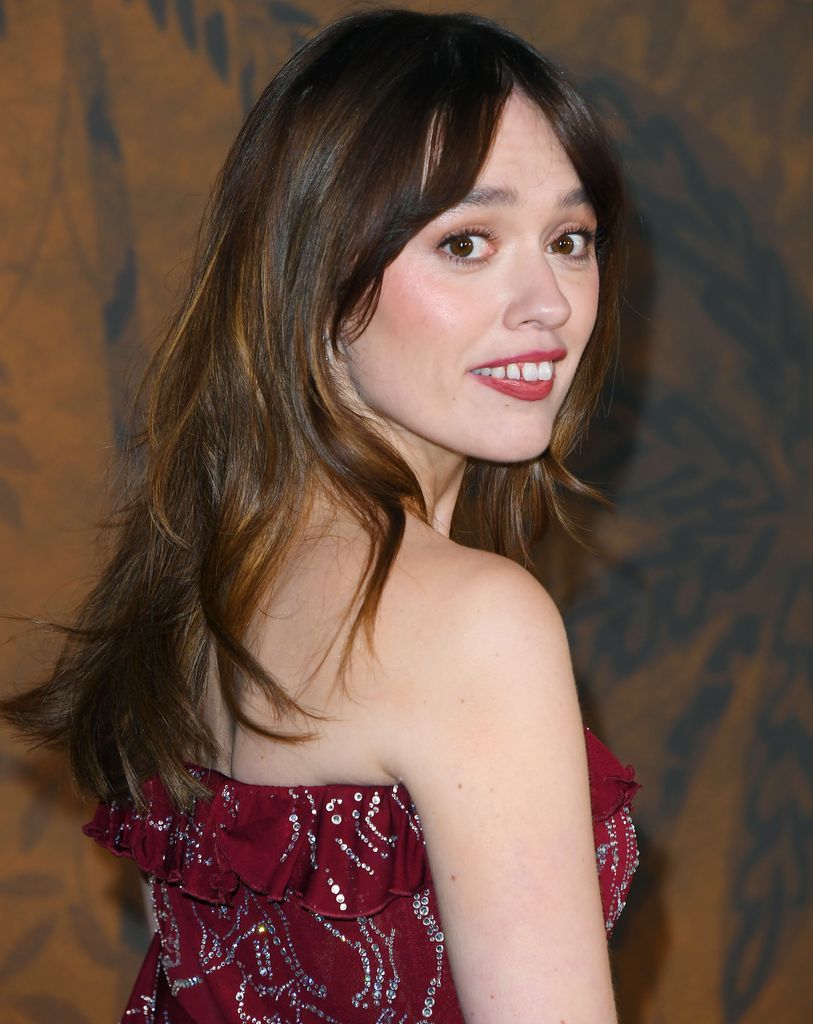 Aimee Lou Wood arrives at the Los Angeles Premiere Of HBO Original Series "The White Lotus" Season 3 at Paramount Theatre on February 10, 2025 in Los Angeles, California. (Photo by Steve Granitz/FilmMagic)