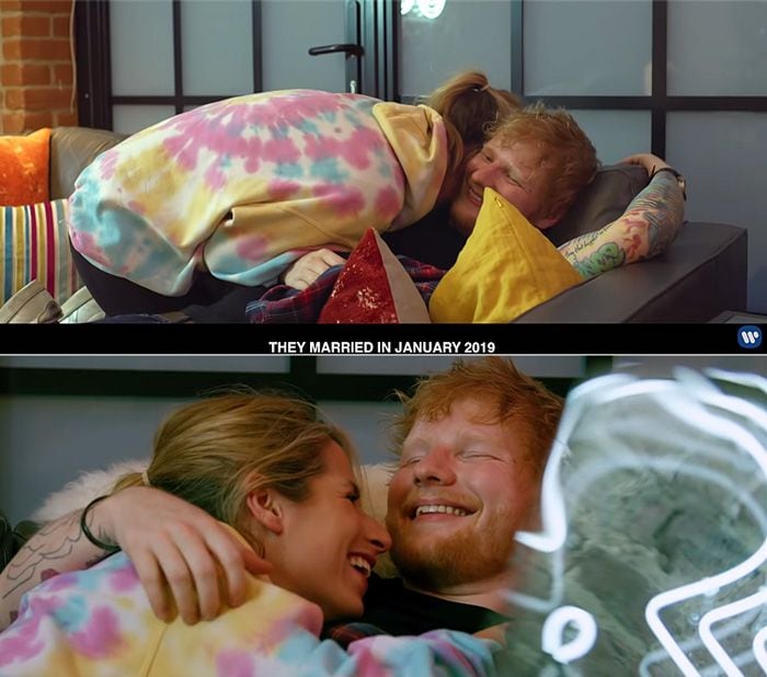 Ed Sheeran y su mujer protagonizan su primer videoclip juntos y desvelan la fecha real de su boda