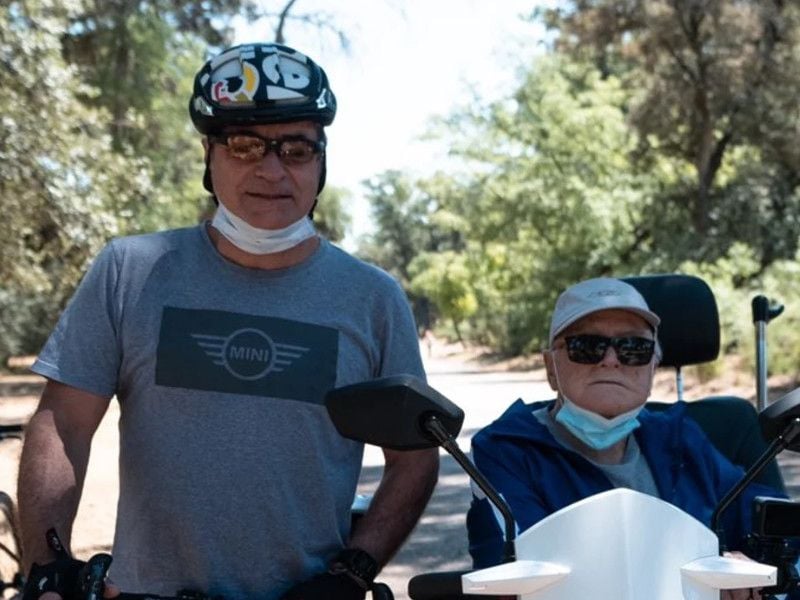 Carlos Sainz con su padre