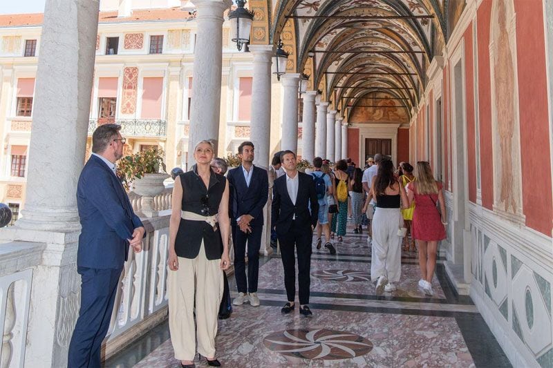 Charlene de Mónaco en el Palacio Grimaldi