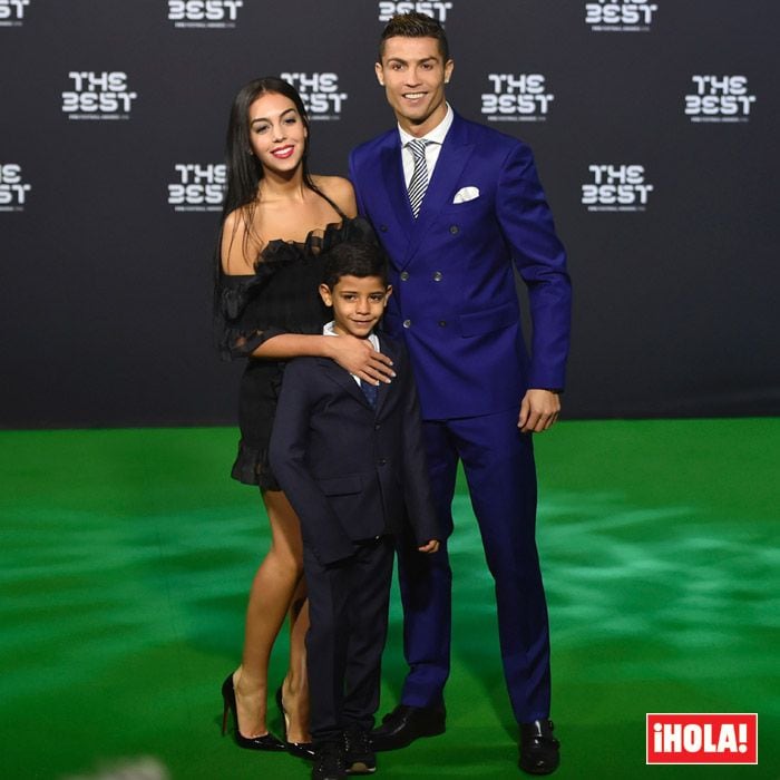 Cristiano con Georgina y su hijo Cristiano Jr.