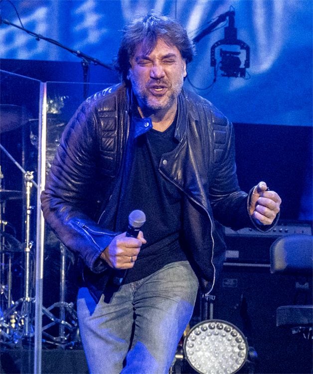 Javier Bardem, en el concierto de Miguel Ríos