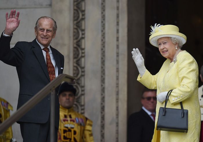 La reina Isabel y su marido, el Duque de Edimburgo