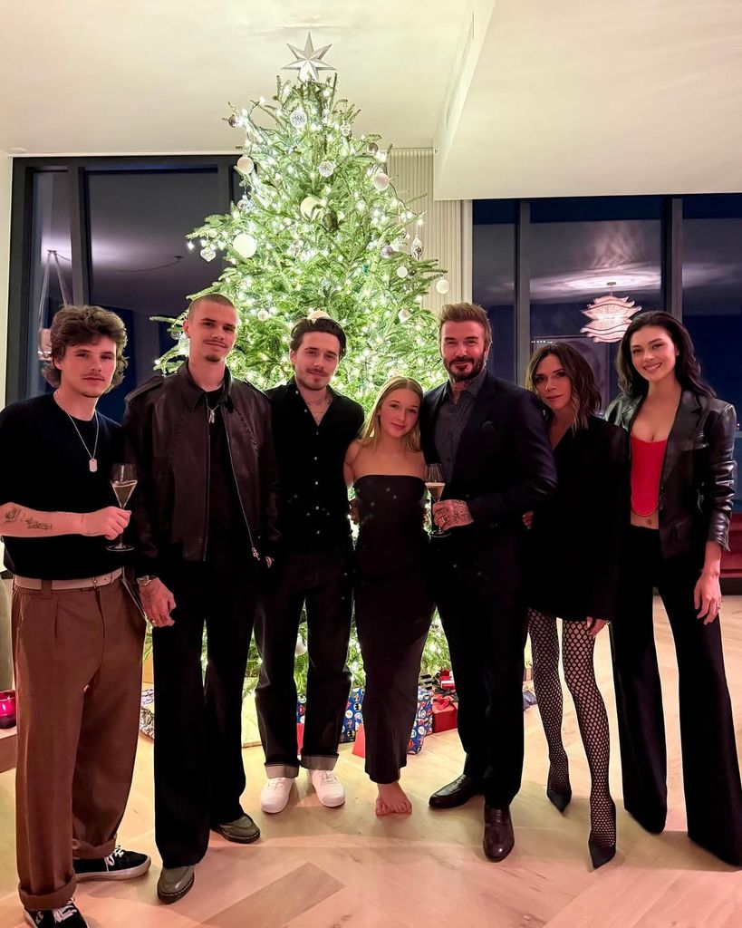 La familia Beckham por Navidades 