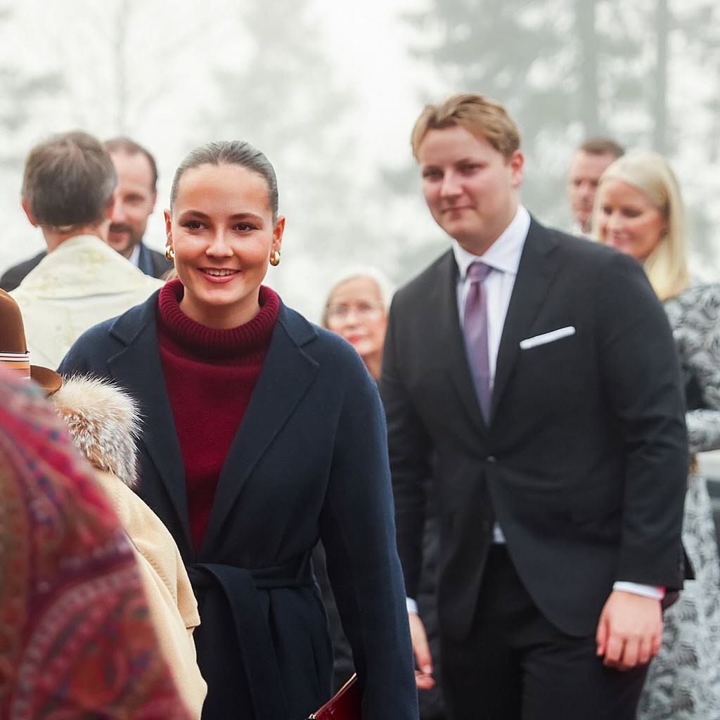 La Familia Real Noruega en la misa de Navidad