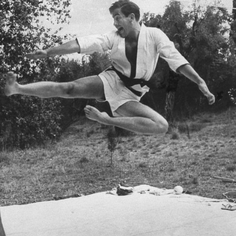 Constantino de Grecia practicando judo