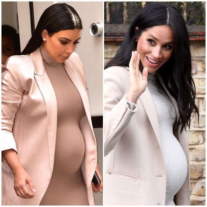 meghan markle kim kardashian pregnant