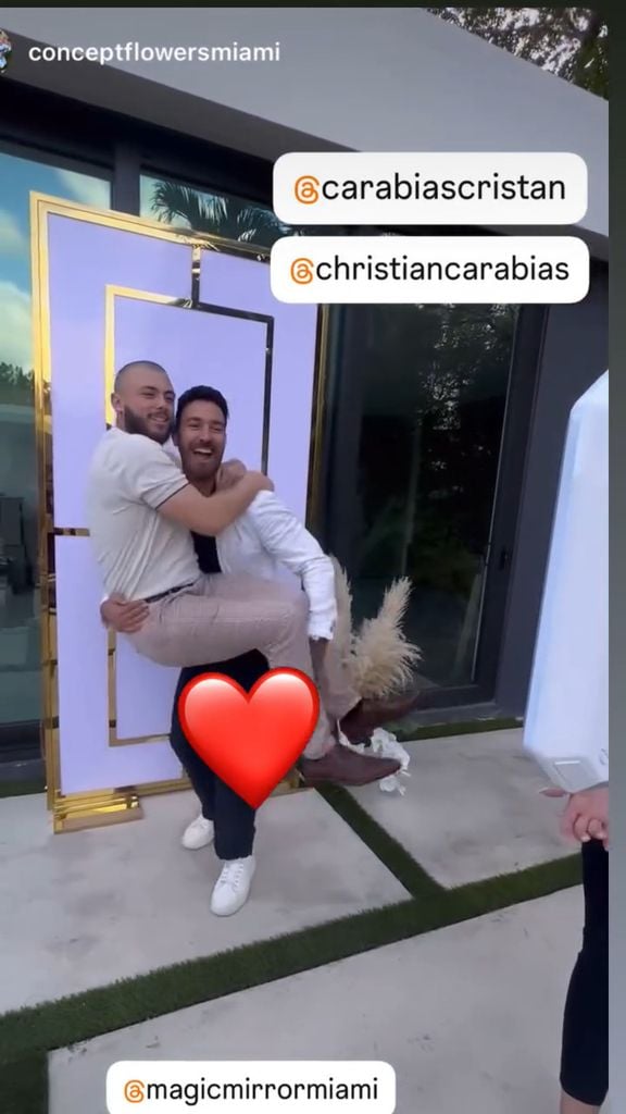 Christian Carabias y su hijo Cristan