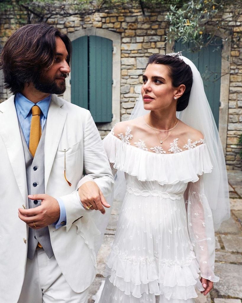 Carlota Casiraghi wedding dress