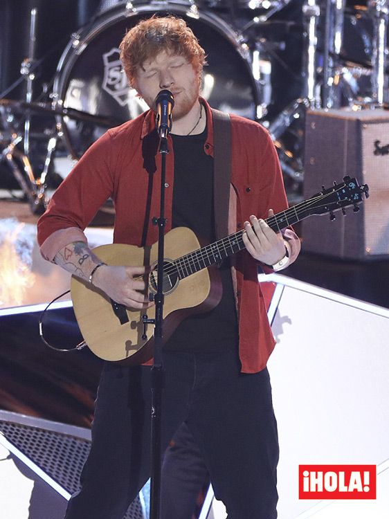 Ed Sheeran en un concierto