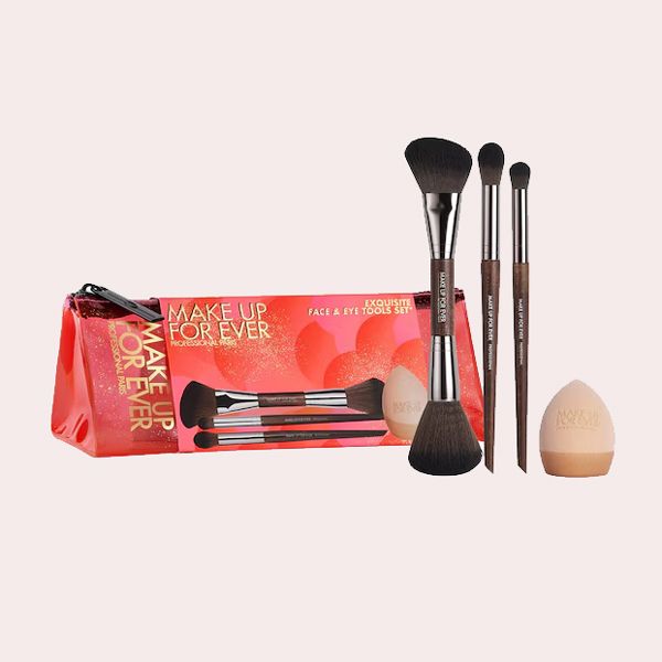 Exquisite Face & Eye Tools Set – Estuche de maquillaje pinceles