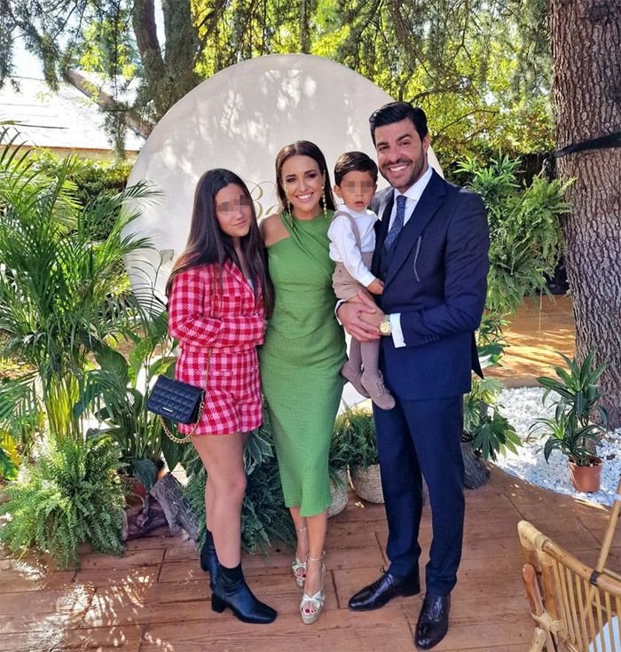 Paula Echevarría con Miguel Torres y sus hijos