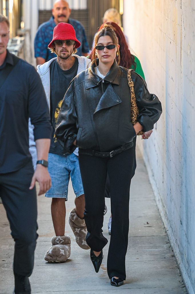 Hailey Bieber y Justin en Los Angeles. 