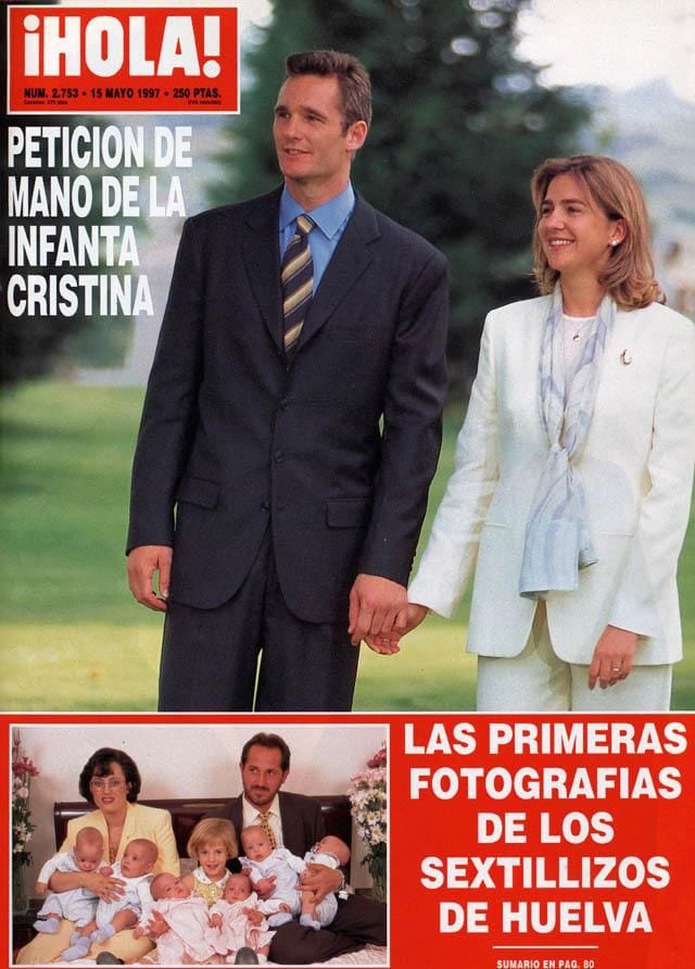 HOLA 4022. Portadas Cristina de Borbón e Iñaki Urdangarín.