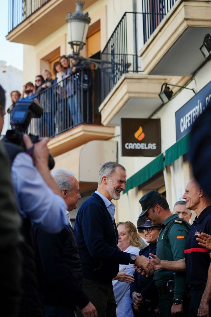 Los reyes Felipe y Letizia en Utiel para visitar las zonas afectadas por la DANA