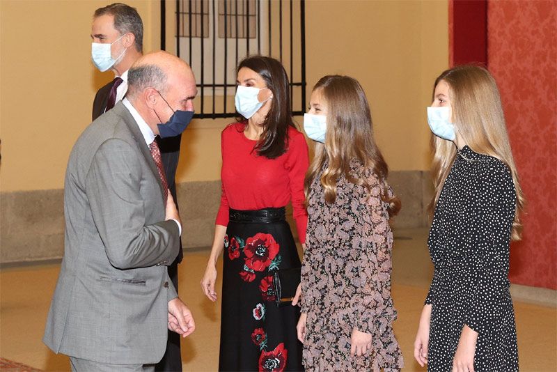 Rey Felipe, reina Letizia, princesa Leonor e infanta Sofía