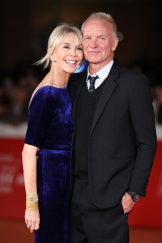 Sting y su mujer Trudie Styler pasearon por el festival de cine de Roma