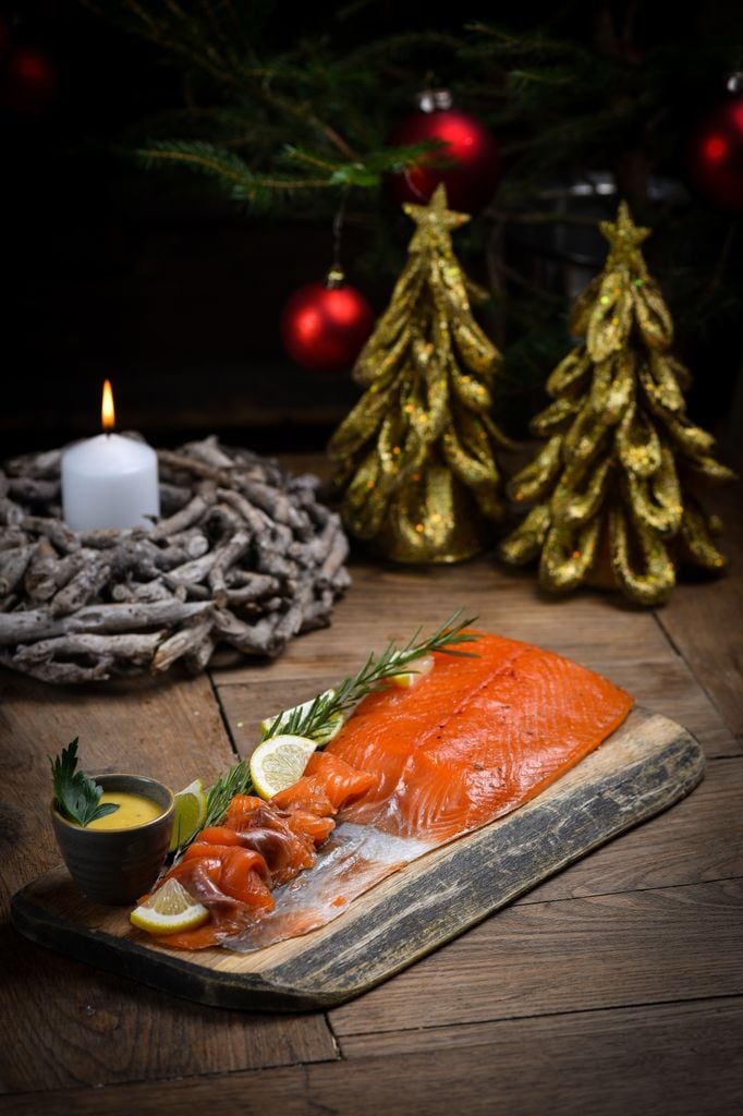 Salmón ahumado en Navidad