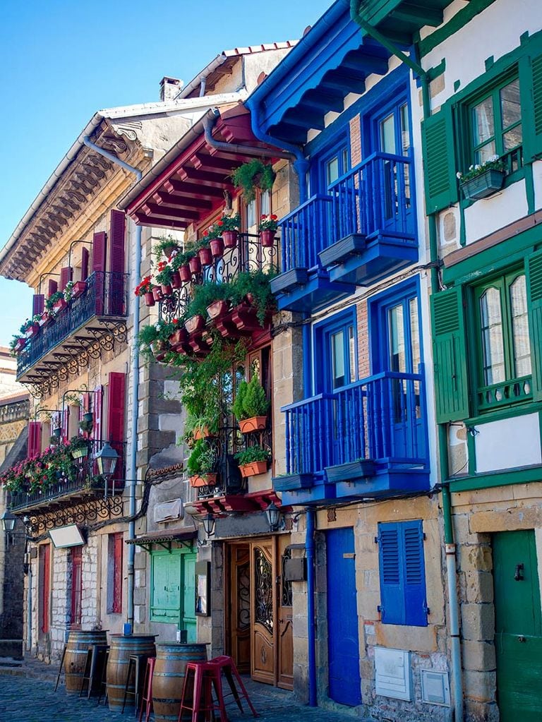 Casas de colores en Hondarribia