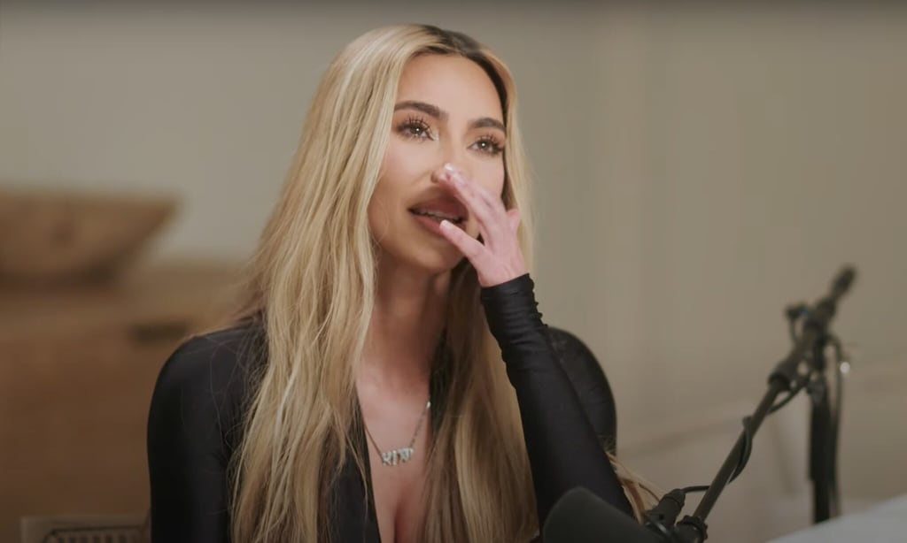 Kim Kardashian was brought to tears while talking about Kanye West on the Angie Martinez IRL podcast