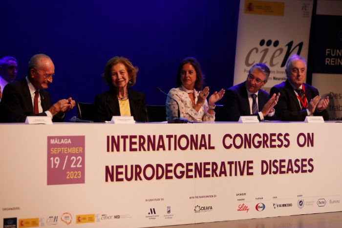 La reina Sofía en el Congreso Internacional sobre Investigación e Innovación en Enfermedades Neurodegenerativas