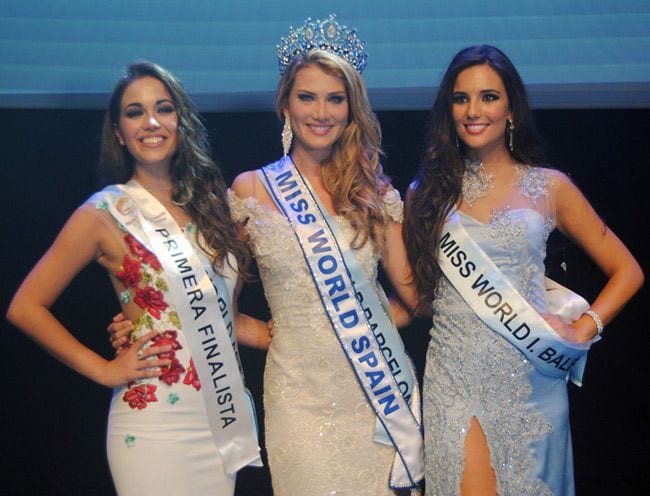 Tras ella quedaron Miss Asturias, Ángela González, que logró la banda de primera finalista y Miss Baleares, Natalia Ferrer, que quedó como segunda finalista.
