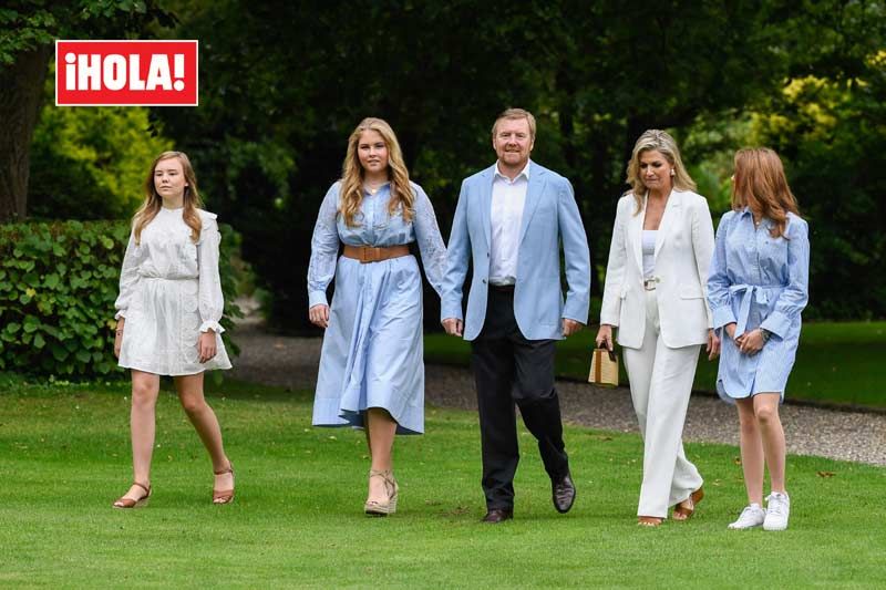 Rey Guillermo, reina Máxima y sus hijas