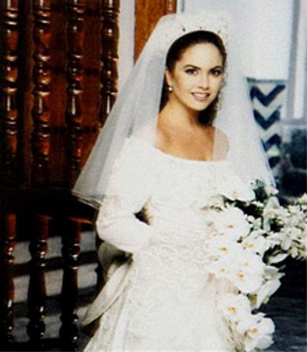 Lucero el día de su boda con Manuel Mijares