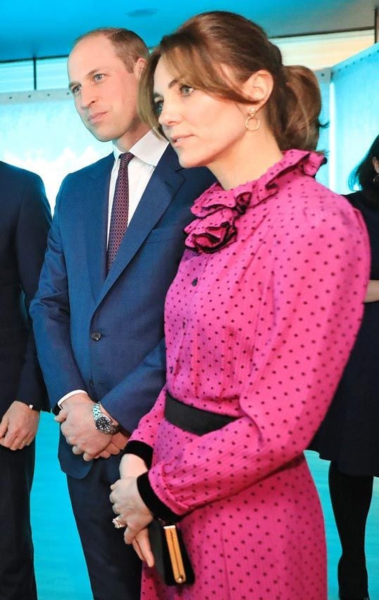 Kate Middleton vestido rosa lunares