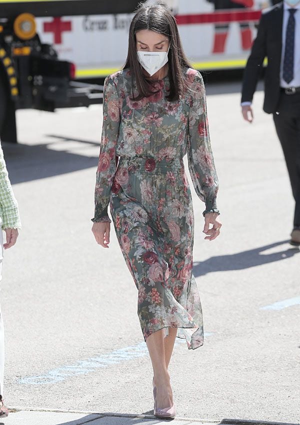 Reina Letizia con vestido de Zara