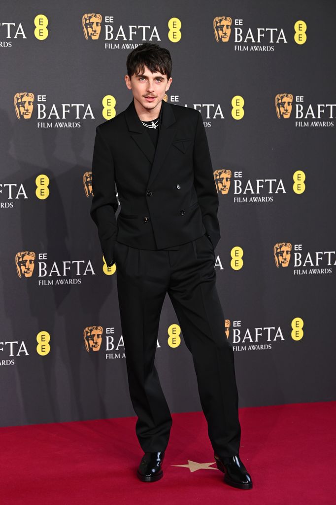 LONDON, ENGLAND - FEBRUARY 16: TimothÃ©e Chalamet attends the EE BAFTA Film Awards 2025 at The Royal Festival Hall on February 16, 2025 in London, England. (Photo by Joe Maher/BAFTA/Getty Images for BAFTA)