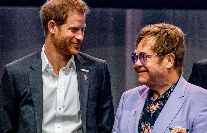 Príncipe Harry y Elton John