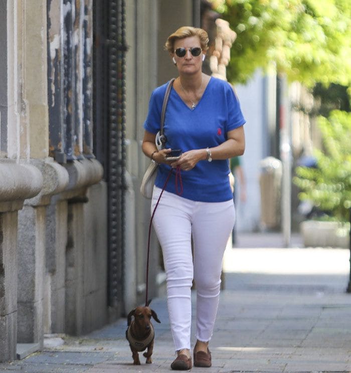 María Zurita bautiza a su hijo Carlos en Madrid