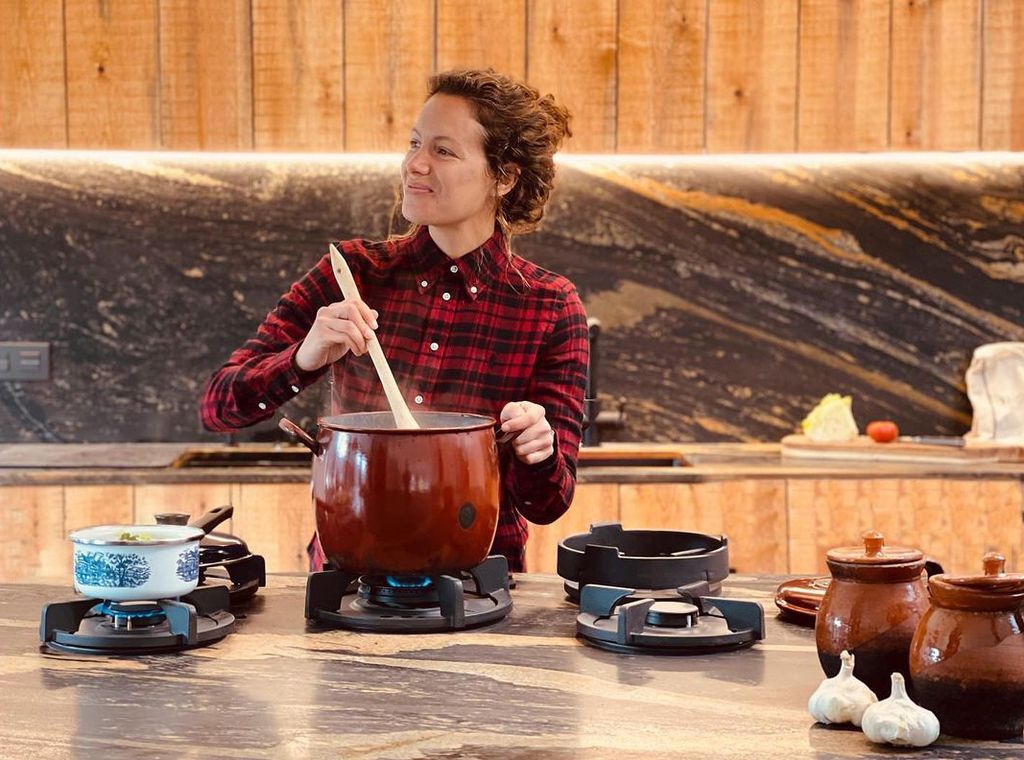 Laura Madrueño en su cocina