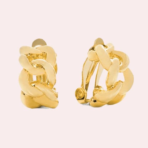 Pendientes acabados en oro amarillo 18K - Dabbahu