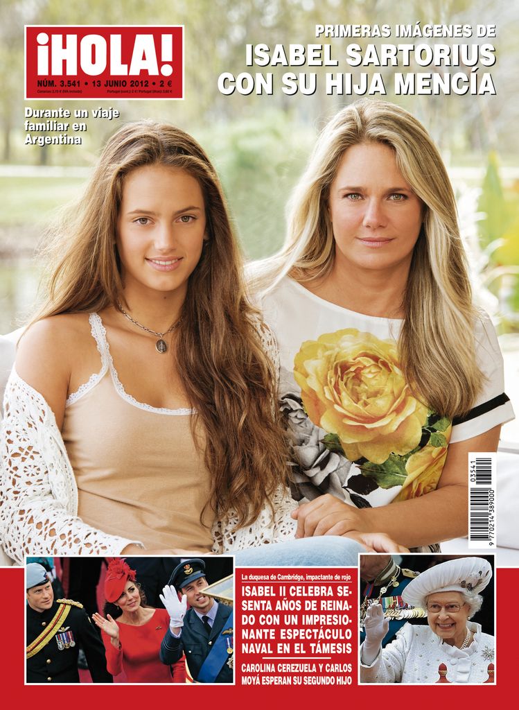 Isabel Sartorius y su hija, Mencía, en la portada de ¡HOLA!